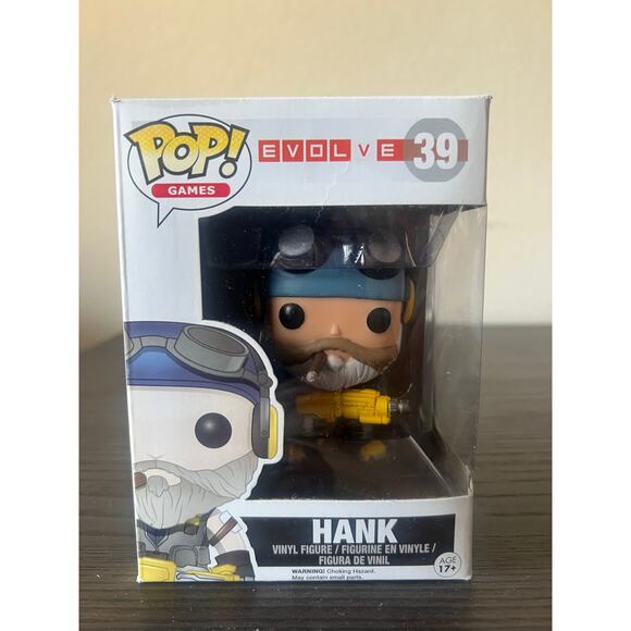 VAULTED Hank Evolve Funko Pop #39 Video Games Gaming 2K Turtle Rock Henry Allen - Picture 1 of 6
